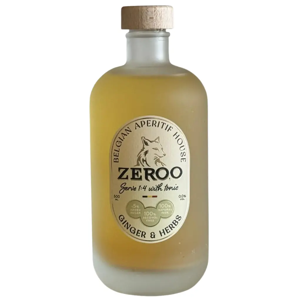 [A6462] ZERO,O Ginger & Herbs -alcoholvrije mixer - 0% - 500ml.